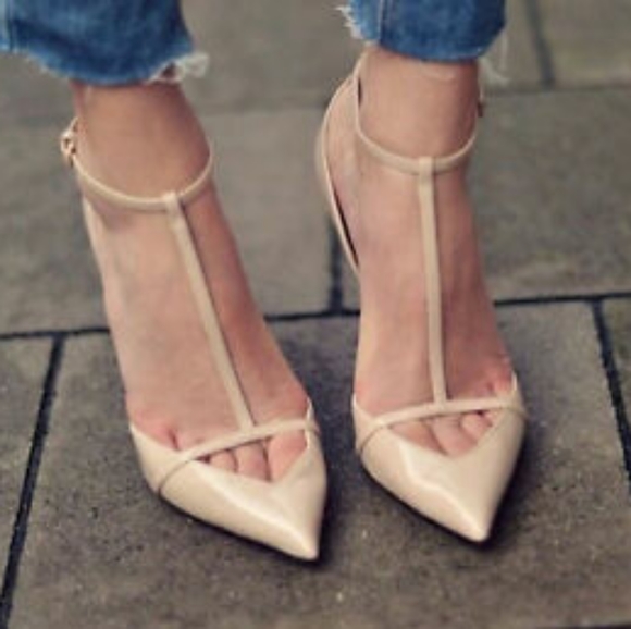 Missguided t-bar heels zara dupe